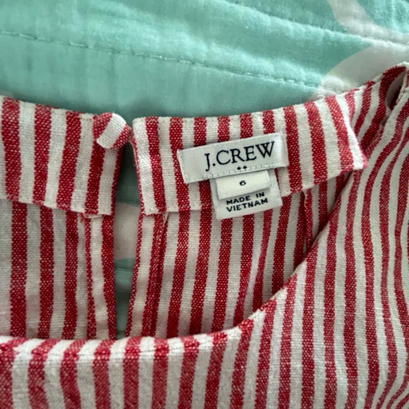 JCrew red and white striped tank - Picture 5 of 6